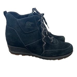 Sorel suede evie sport lace bootie